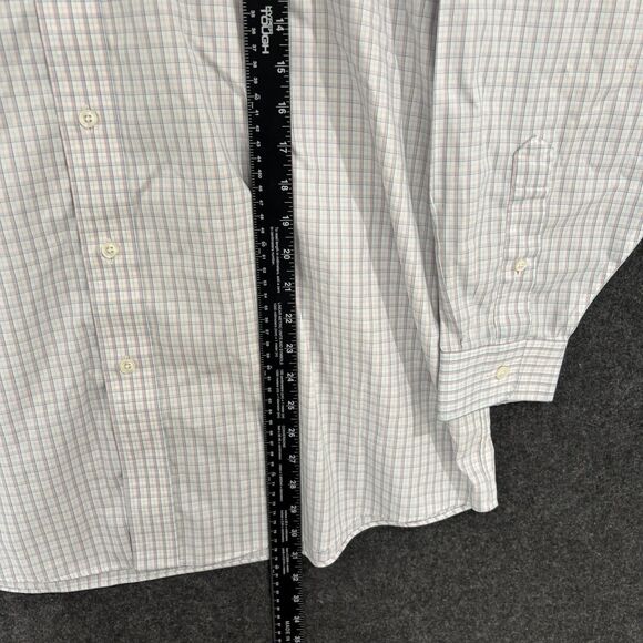 L.L.Bean Pinpoint Shirt Men's 17-33 White Wrinkle Resistant Traditional Fit - Picture 5 of 8